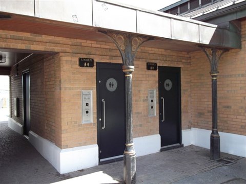 refurbished public toilet